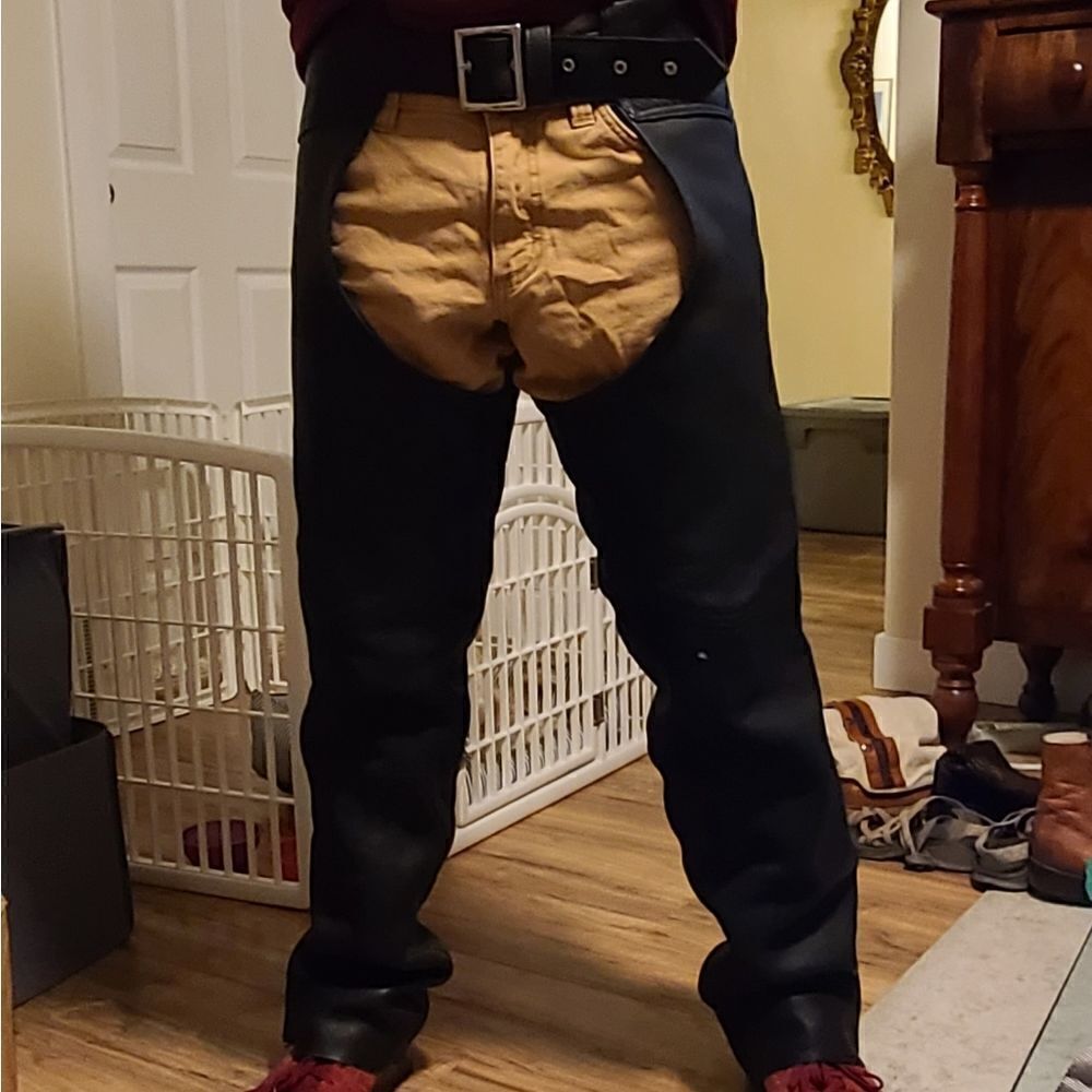 Kerr Leathers | Leather Fleece Lined Riding Chaps